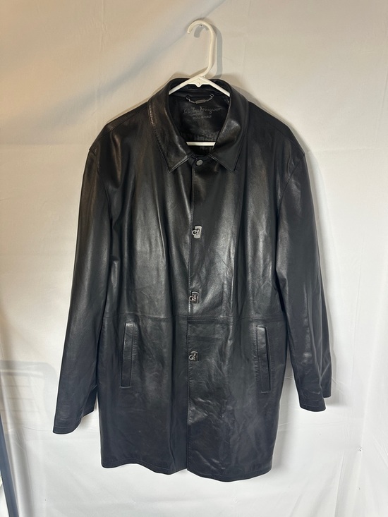 Salvatore Ferragamo Other - Salvatore Ferragamo Leather Coat